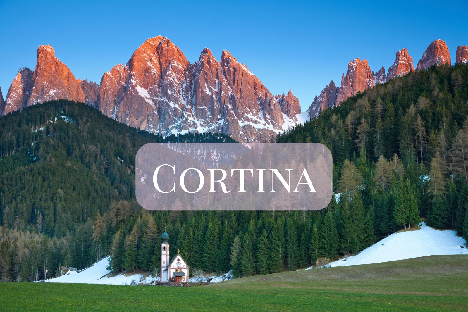 Firmatur til Cortina d’Ampezzo med ski, sykling og fjellvandring i Dolomittene