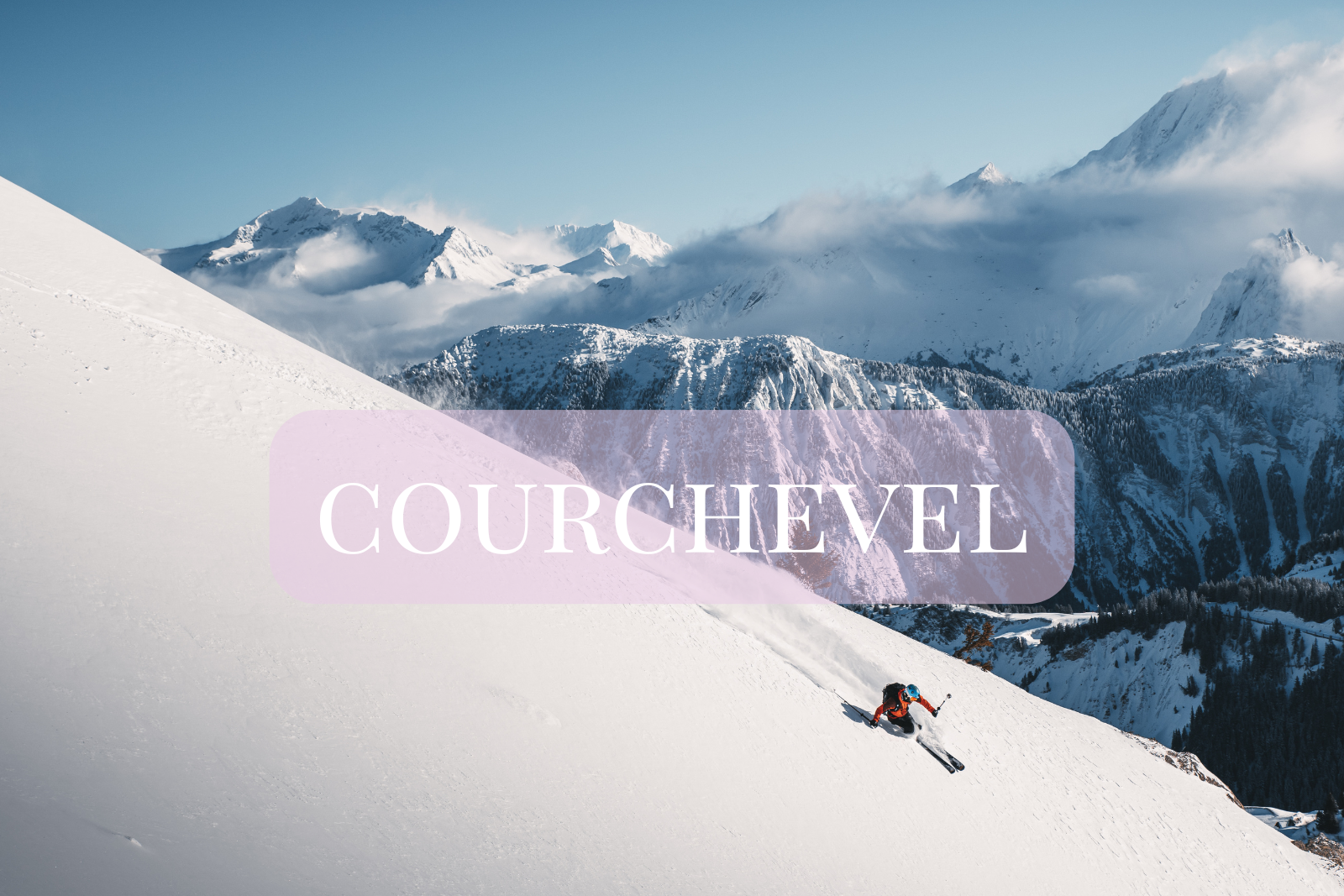 Firmatur til Courchevel med ski, luftballong og aktiviteter i Les Trois Vallées.